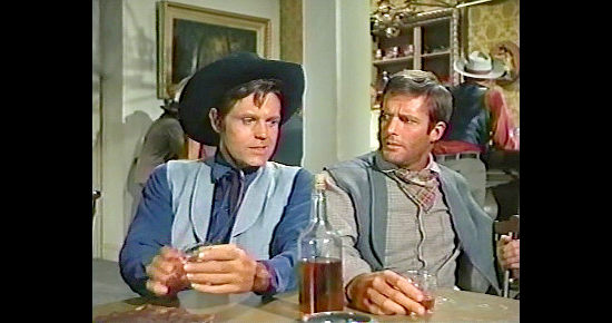 Jack Lord as Guy Russell with Don Galloway as Nevada Jones in The Ride to Hangman's Tree (1969)