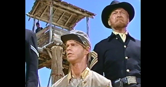 Jay Ripley as Rebel soldier Lovingwood and Kenneth Tobey as Union Sgt. Cleehan in A Time for Killing (1967)