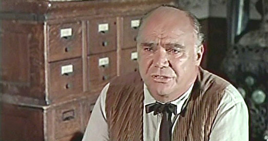 John Doucette as the sheriff at Fort Smith in True Grit (1969)