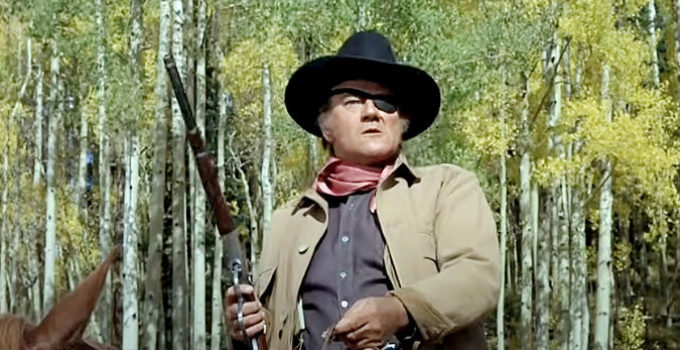 John Wayne as Rooster Cogburn in True Grit (1969)