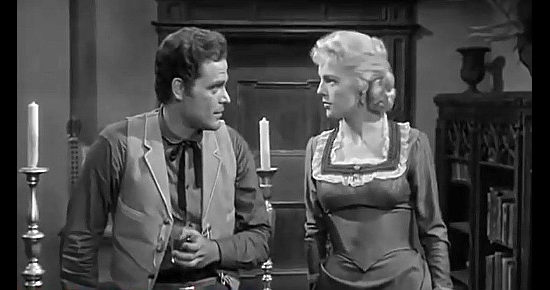 Lee Farr as Jud Hainline and Judith Ames as his sister Alice in Gunfighters of Abilene (1960)