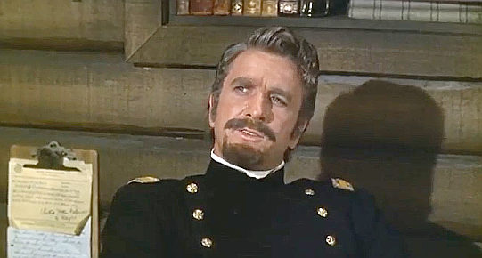 Leslie Nielsen as Col. George Custer in The Plainsman (1966)