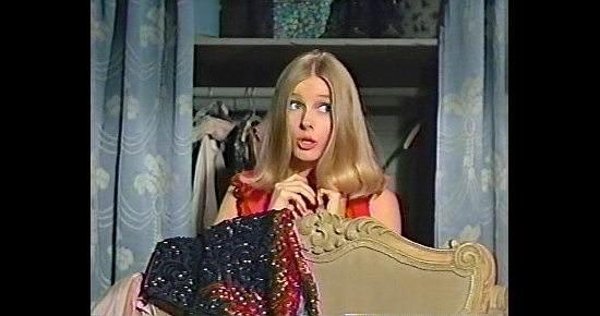 Melodie Johnson as Lillie Malone deals with dual suitors in The Ride to Hangman's Tree (1969)