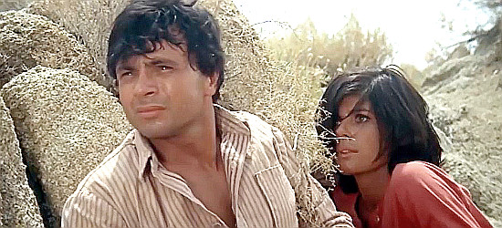Robert Blake as Willie Boy on the run with Lola (Katharine Ross) in Tell Them WIllie Boy Was Here (1969)