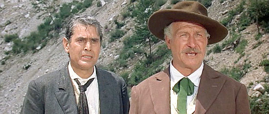 Ferruccio Viotti (Thomas Clay) as John Baxter with Ugo Sasso as Mr. Baxter in Ramon the Mexican (1966)