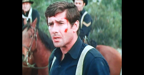 Robert Fuller as Private Sneed in The Gatling Gun (1971)