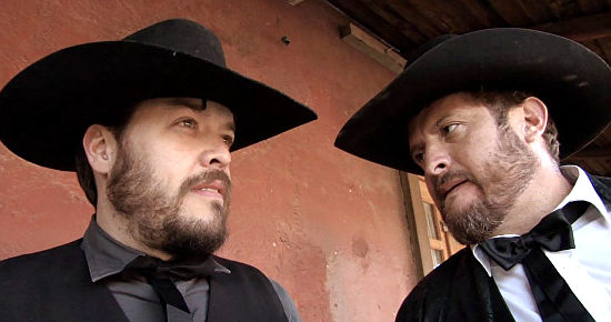 Alonso Lopez as Jimmy MacKenzie and Ricardo Cardenez as Billy MacKenzie in Frontier (2019)