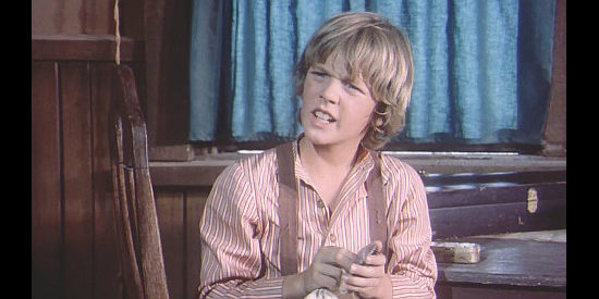Jon Spangler as Seth, the sheriff's young buddy in A Knife for the Ladies (1974),