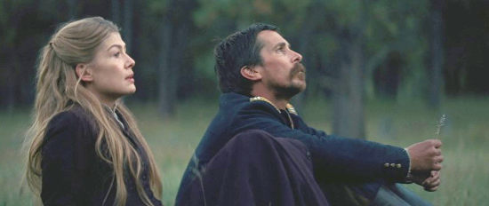 Rosamund Pike as Rosalee Quaid with Christian Bale as Capt. Joseph Blocker in Hostiles (2017)