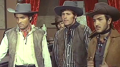 Bruno Piergentili (Dan Harrison) as Bill Wyler with his brothers in Gun Shy Piluk (1968)