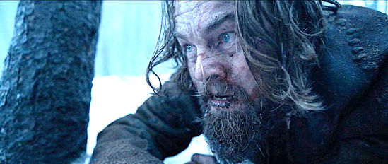 Leonardo DiCaprio as Hugh Glass in The Revenant (2015)