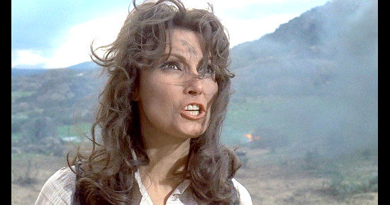 Rosanna Schiaffino as Fan Dandridge expresses her willingness to square off against a murderous bitch in The Man Called Noon (1973)