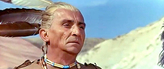 Dusan Janicijevic as Mahki-Moteh, the Comanche chief in Flaming Frontier (1965)