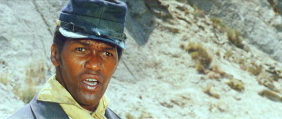 Harry Baird as Sgt. Jeremiah Smith, one of Capt. Chadwell's men in Those Dirty Dogs (1973)