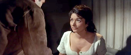 Jelena Zigon as Della, lover of one of the bandits in Flaming Frontier (1965)