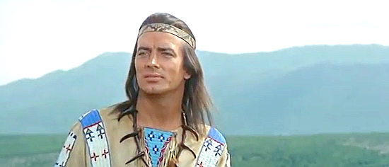 Pierre Brice as Winnetou in Rampage at Apache Wells (1965)