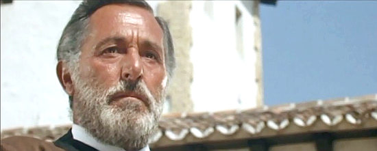 Rufino Ingles as Pedro Campos, patriarch of the Campos clan in Ride for a Massacre (1967)