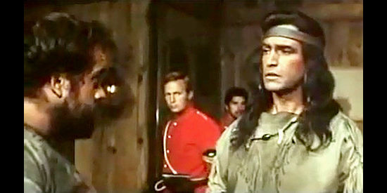 Gustavo Rojo as Joseph Donnell learns of the massacre in Kitosch, the Man Who Came from the North (1967)