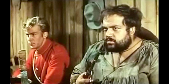 Ricardo Palacios as Tournier prepares to come to a friend's defense in Kitosch, the Man Who Came from the North (1967)