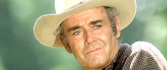 Henry Fonda as Jack Beauregard gets his first glimpse of Nobody in My Name is Nobody (1973)