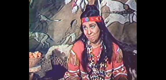 Libby Morris as Jacaranda, sister of Benito and scheming Indian squaw in A Talent for Loving (1969)