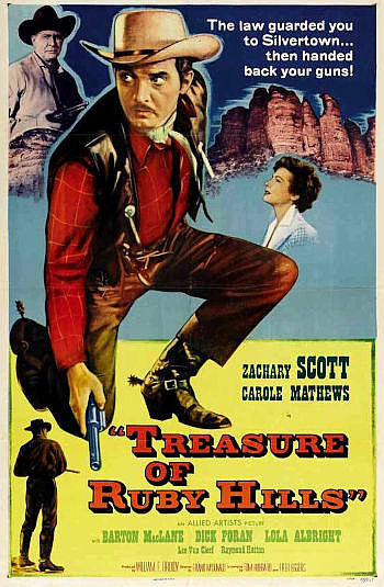 Treasure of Ruby Hills (1955) poster
