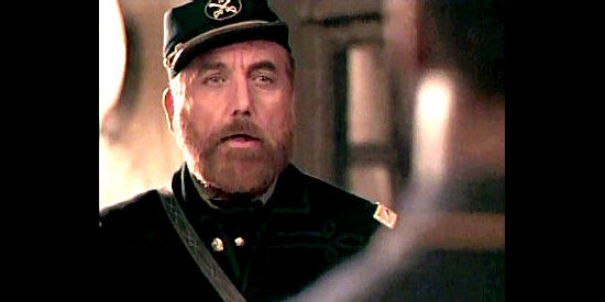 Bob Gunton as Colonel Grierson, the commander who respects Wyatt's fighting abilities in Buffalo Soldiers (1997)