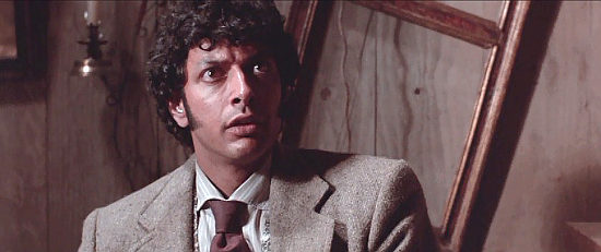 Jeff Goldblum as Slick, the gambler from back East in Silverado (1985)