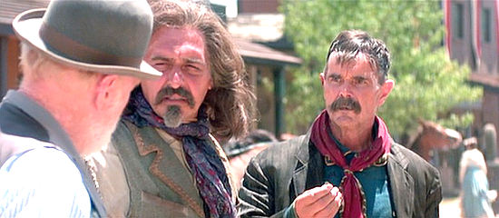 Peter Sherayko as Texas Jack Vermillion and Buck Taylor as Turkey Creek Jack Johnson in Tombstone (1993)