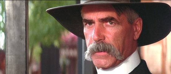Sam Elliott as Virgil Earp, ready to face down the cowboys in Tombstone (1993)