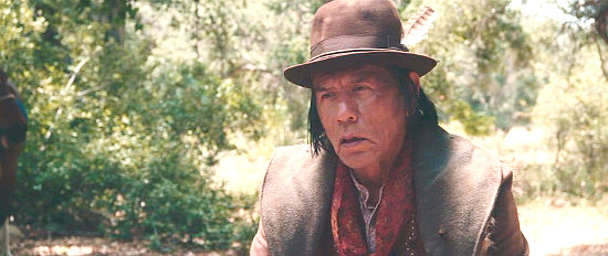 Wes Studi as Harlan Red, a bounty hunter in Badland (2019)