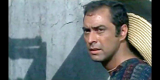Celso Faria as Ignazio Camayo, Fernando's brother, about to meet a cruel fate in Pray to God and Dig Your Grave (1968)