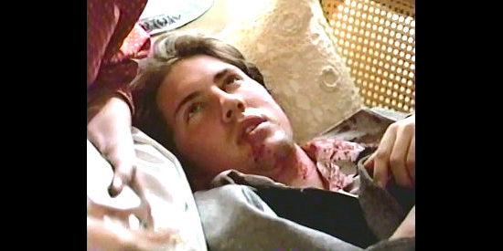 Christien Anholt as Terry O'Neil, after being beaten by Northern sympathizers in Baltimore in Class of '61 (1993)