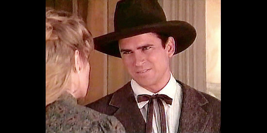 Christopher Bradley as Josh Riordan, trying to reason with his wife in Gunsmoke, The Long Ride (1993)