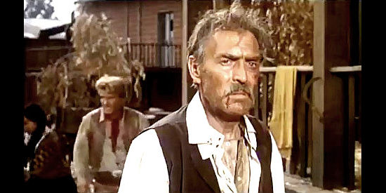 Giuseppe Addobbati (John McDouglas) as Col. Cook, returning to Ranger City in Degueyo (1965)