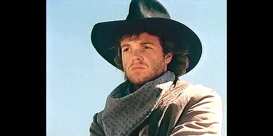 Jason Lively as Rusty Dover, the young ruffian Matt DIllon captures in Gunsmoke, To The Last Man (1992)