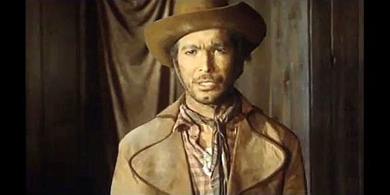 Jose Torres as Logan, the man who knows how to find Col. Cook in Degueyo (1965)