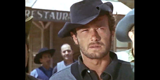 Oscar Pellicer as Borgan's nephew, who's pretty sure he recognizes the new sheriff from somewhere in The Man Who Came to Kill (1965)