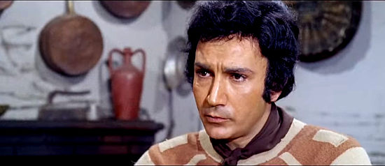 Tony Dimitri (George Stevenson) as Joe, aka Quintana, learning of his brother's plight in Quintana (1969)