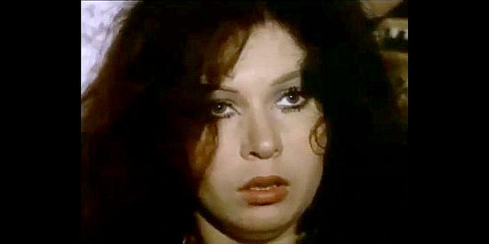 Veronica Sava (Sara Saval) as Maggie Oliver, the damsel in lots of distress in His Colt, Himself, His Revenge (1973)