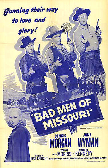 Bad Men of Missouri (1941) poster