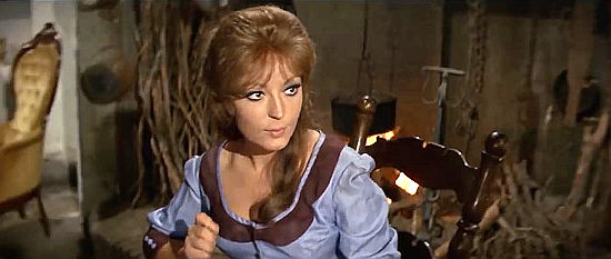 Dada Gallotti as Julie, the woman who takes Jeff Smart in and nurses him back to health in I'll Die for Vengeance (1968)