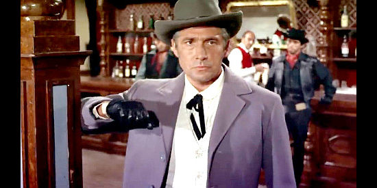 Francisco Nieto as Morrison, the man with the power and henchmen in Three Lead Dollars (1964)