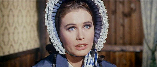 Ida Galli as Judy O'Hara pleads with Gary in One Silver Dollar (1965)