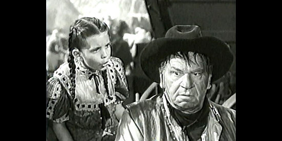 Margaret O'Brien as Emmy, describing a necktie party to Bad Bascomb (Wallace Beery) in Bad Bascomb (1946)