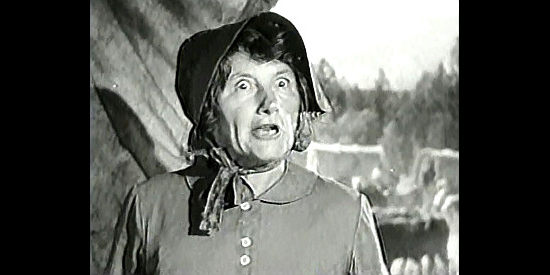Marjorie Main as Abbey Hanks, catching Bascomb in another woman's wagon in Bad Bascomb (1946)