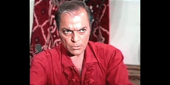 Omero Gargano as Don Juan Alonzo, looking for help solving mysterious deaths in Ringo, It's Massacre Time (1970)
