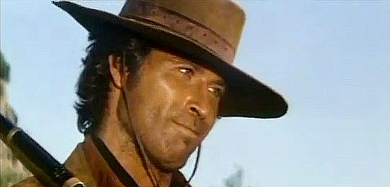 Peter Martell as Joe Williams, finding four bandits in need of justice in Long Day of the Massacre (1968)