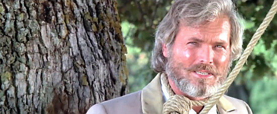 Ty Hardin as Jack Sacramento Thompson, in tight noose courtesy of his arch enemy in You're Jinxed Friend, You've Met Sacramento (1972)