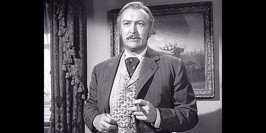 Albert Dekker, the rich businessman who runs everything in Furnace Creek in Fury at Furnace Creek (1948)